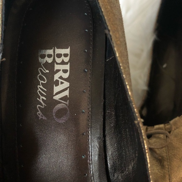 Golden shoes heels excellent conditions leather - Picture 6 of 8